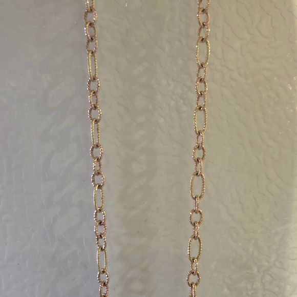 Vintage 14k Two-Tone Chain Link Necklace - Picture 12 of 12
